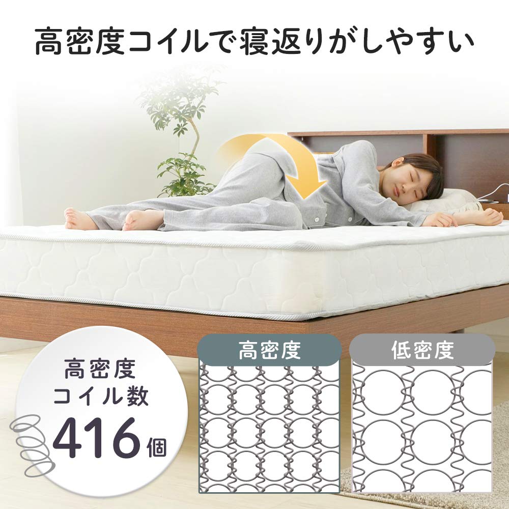 Amazon.co.jp: アイリスプラザ 長持ちボンネルコイルマットレス 