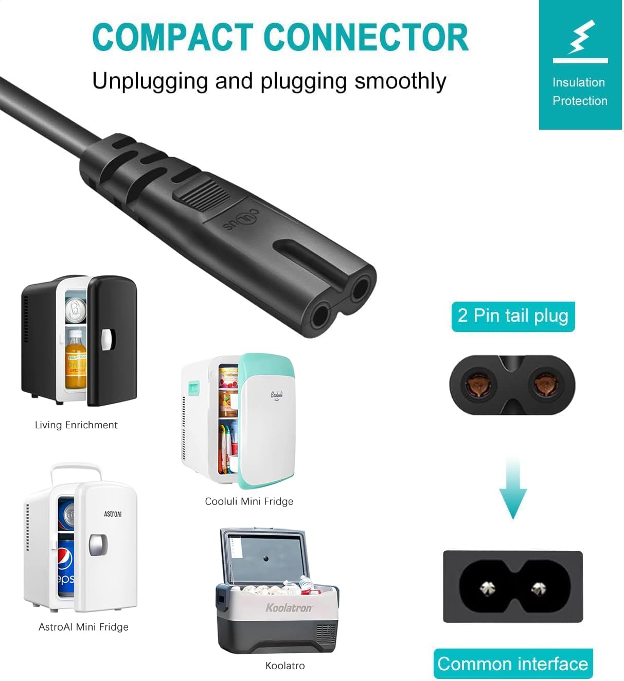Amazon.com: Mini Fridge Power Cord Compatible with Frigidaire