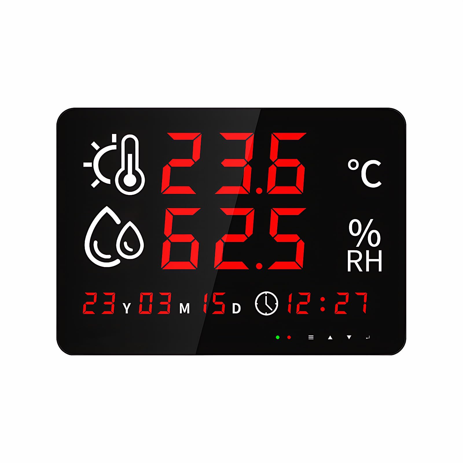 Mengshen WiF Termómetro y Higrómetro Sensor de Temperatura y Humedad WiFi con Alarma Calibración y Registro de datos (-40~80 °C) Compatible con Tuya/Smart Life