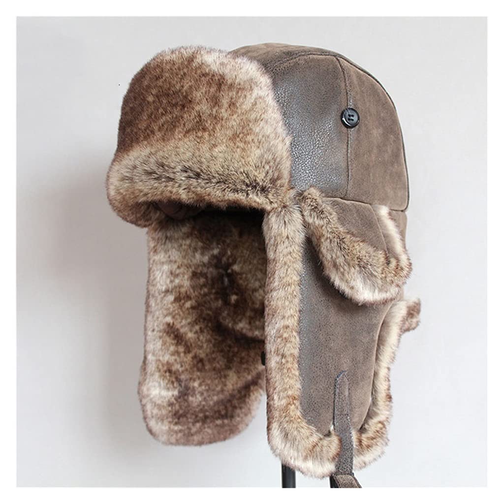 Amazon.com: ZUIAI Bomber Hats Winter Men Warm Hat with Ear Flap