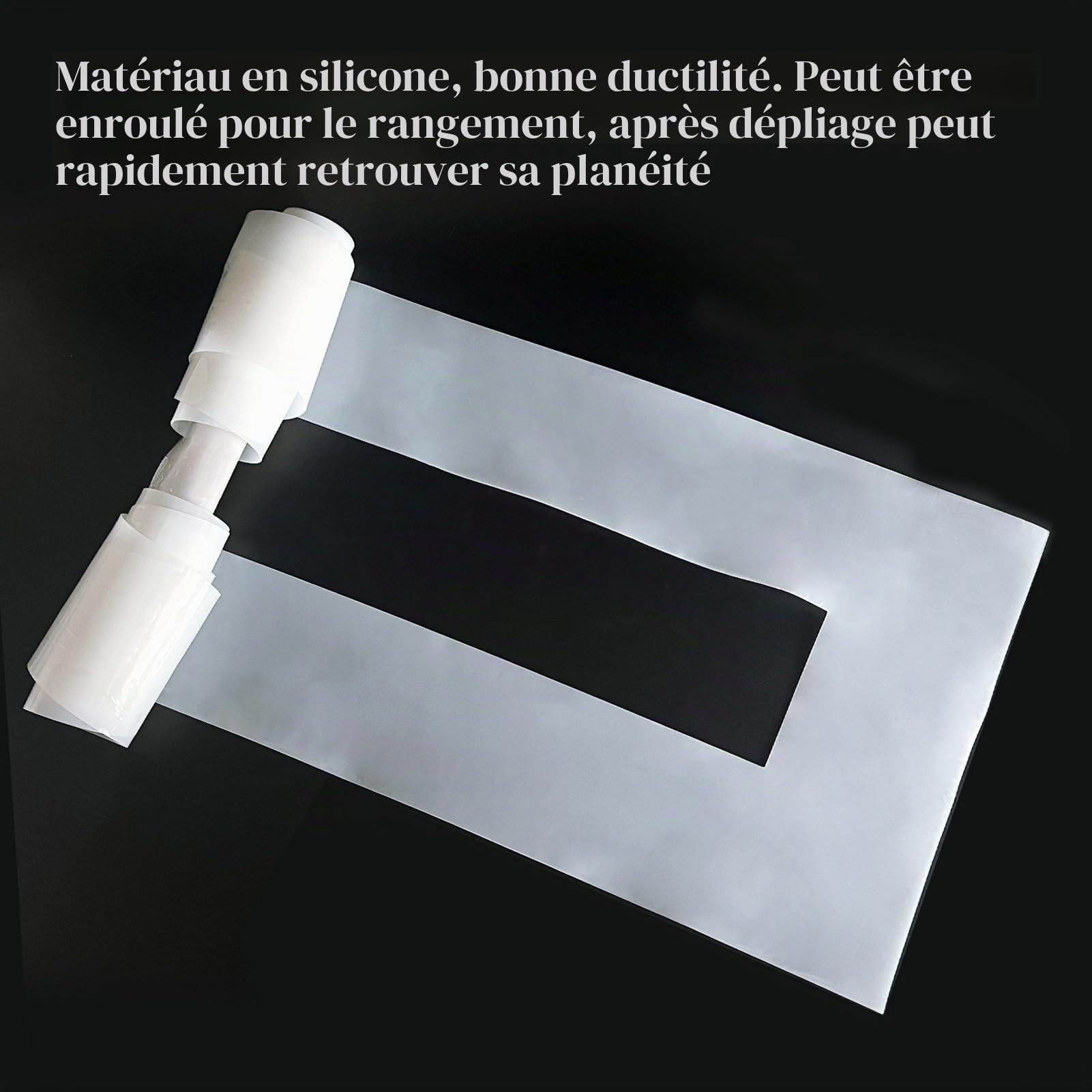 Pochoir de 2,54 x 223,52 cm pour parking, 2 packs de pochoirs pliables en silicone réutilisables pour la peinture de lignes de parking et de trottoir pour revêtement en béton asphalte