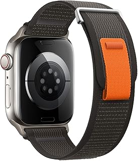 Compatible with Apple Watch 10/9/8/7/6/SE Series Nylon Weave Band 2024, Sport Breathable Replacement Watch Band