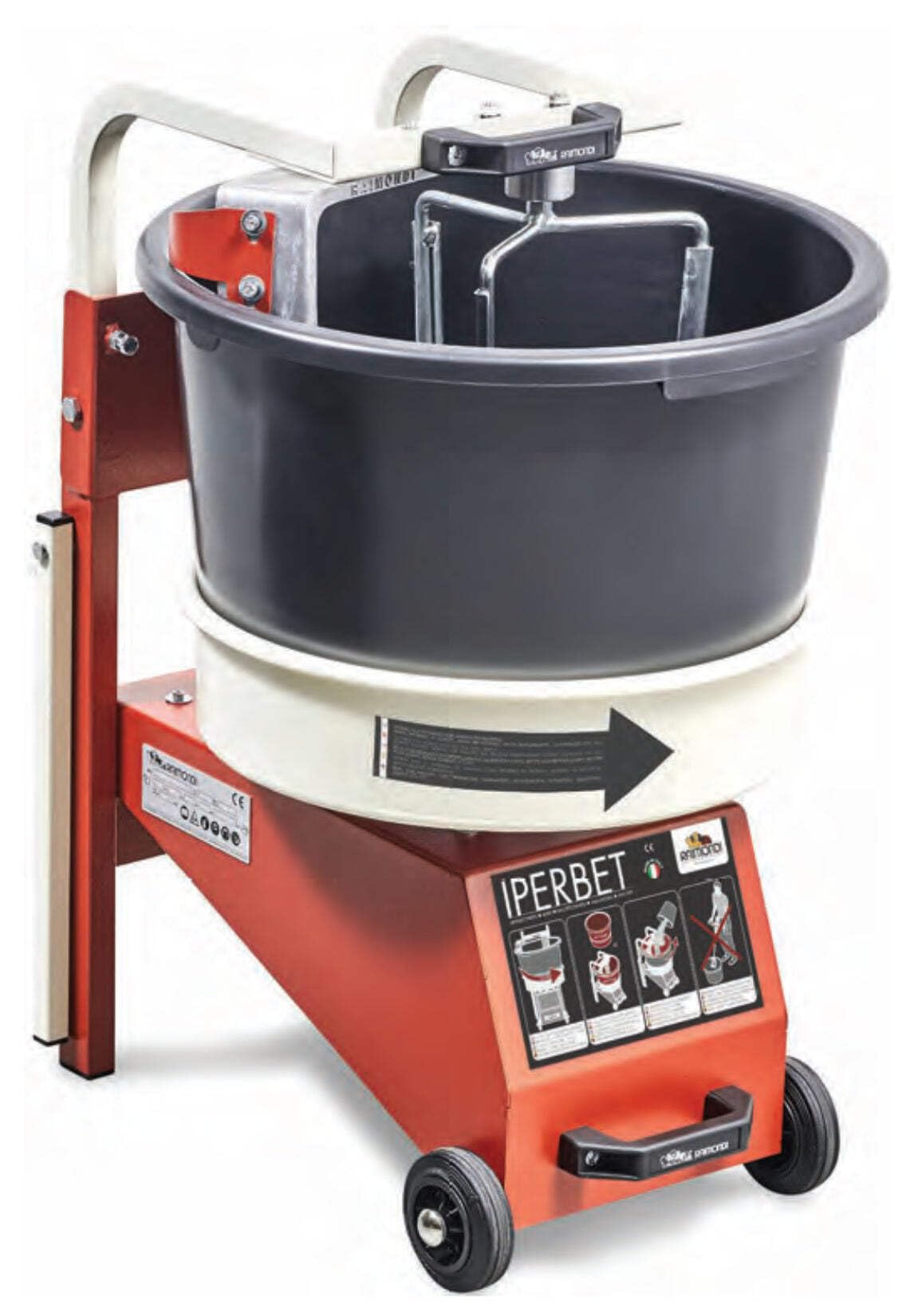 Raimondi iperbet fluid - Ugniatarka 2 wiadra 45l płynnego ciasta 230v