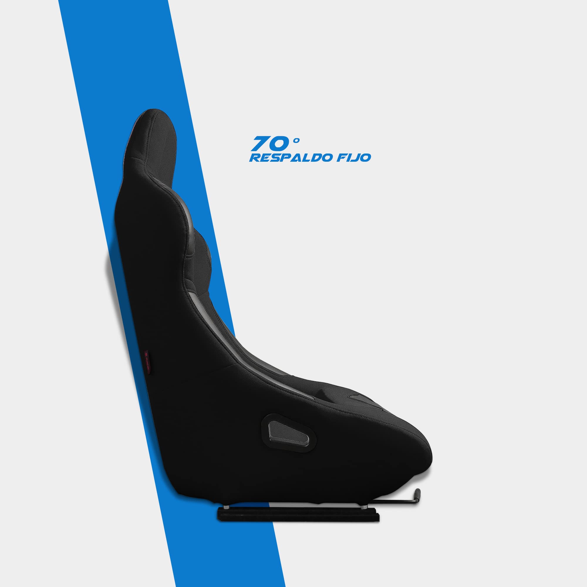MODAUTO Asiento Deportivo para Coches，Baquet Deportivo Parches de Tela y Cuero,Adaptable para Coches,Modelo N040,Ojo Pequeño,Negro