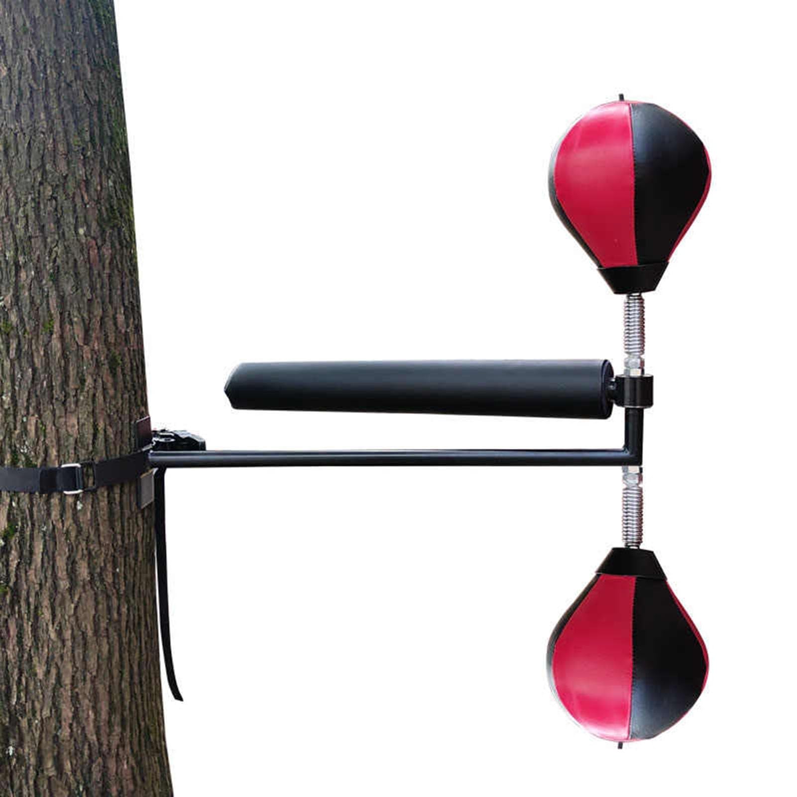 Lightweight Fast-Reflexes Speed Bag Boxing Punching Bag Wall Mount Height Adjustable for Tree or Soft Object, MMA, Martial Arts, and Boxing Equipment for Training at Home, 3 Models Available(Double Ba