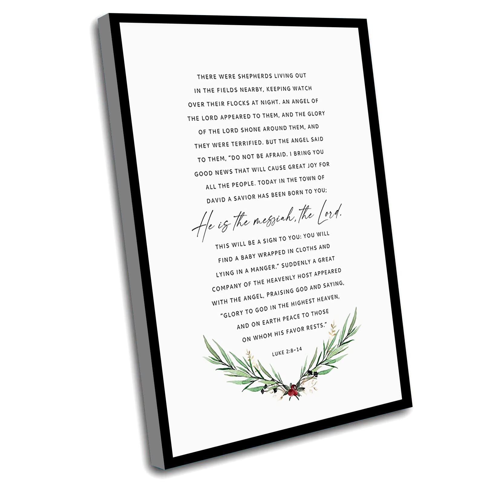Amazon.com: Paintings For Wall Decorations,Luke 2:8-14,Glory To