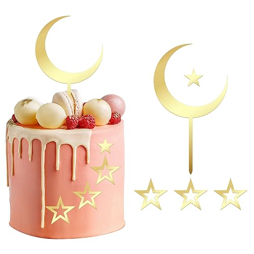 Gyufise 7 piezas de acrĂlico para decoraciĂłn de tartas de luna y estrellas, decoraciĂłn de pasteles de baby shower, suministros de fiesta de Gyufise 7 piezas de acrĂlico para decoraciĂłn de tartas de luna y estrellas, decoraciĂłn de pasteles de baby shower, suministros de fiesta de