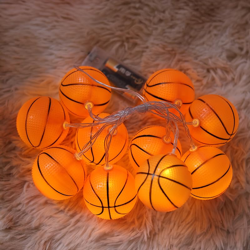Guirnalda de luces LED de baloncesto a pilas para lámpara infantil 4.5m 2