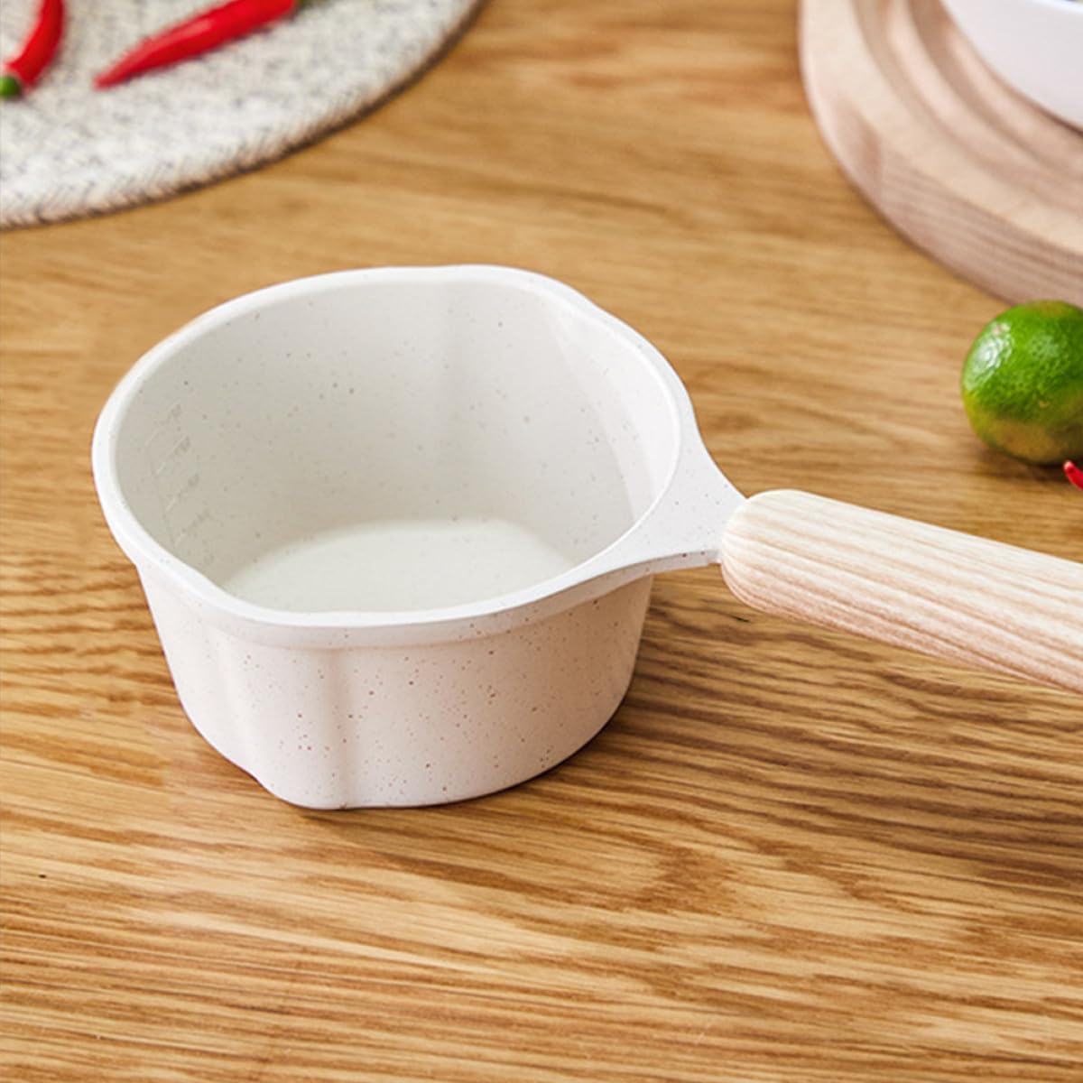 Xmas Mini Pot with Spout, 250ml Aluminum Alloy Butter Warmer