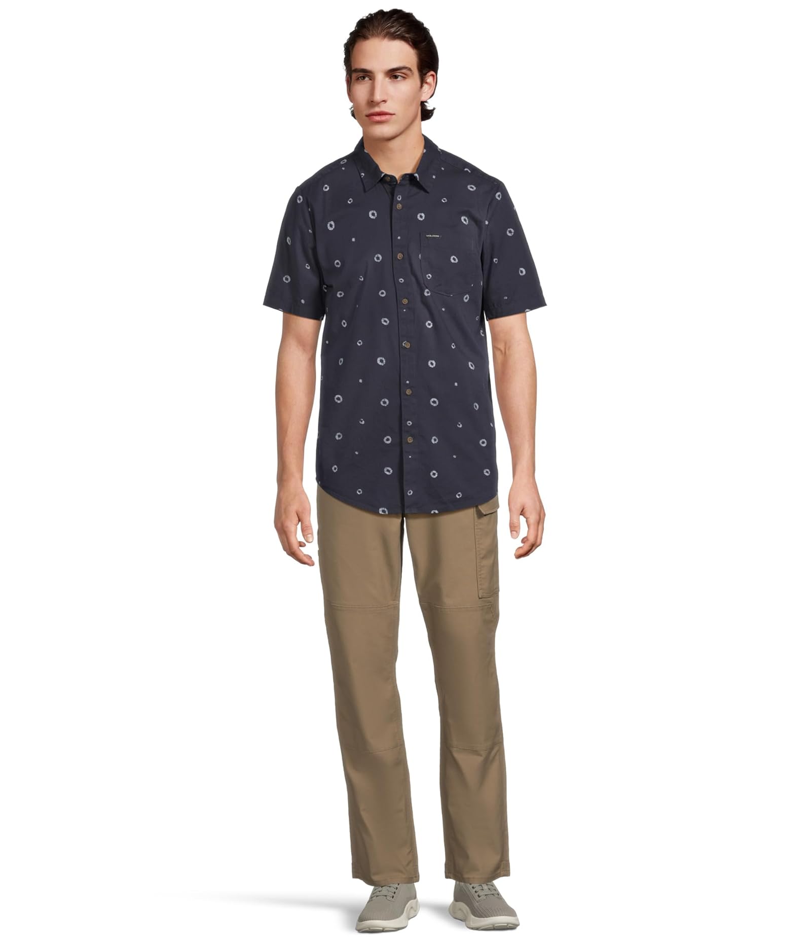 Man's Shirts & Tops Volcom Scaler Stone Woven Short Sleeve - Picture 6 of 6