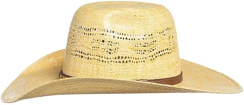Miniatura 3 de M&F Western Products Youth Twister Toast Bangora Cool Hand Luke - Sombrero de paja prearrugado marrón M, Beige Bronceado