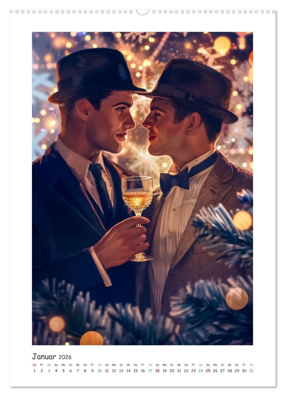 Männer im Stil der Zeit (hochwertiger Premium Wandkalender 2026 DIN A2 hoch), Kunstdruck in Hochglanz: Unser Kalender Gentlemen der alten Schule ... Porträts Vintage-Charm (CALVENDO Menschen)