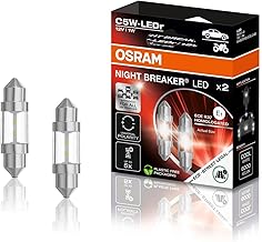 OSRAM Night Breaker LED C5W ECE; 6000 K, ECE Approved LED Retrofit Signal Lamp, 12 V, 2 Bulbs