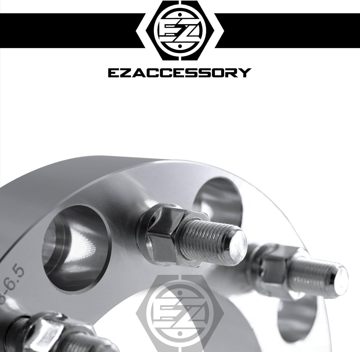ezaccessory 2 Wheel Adapters Spacers 8x6.5 to 8x6.5 | 8x165 to 8x165 | Fits Chevy GMC C2500/K2500 88-10 | 1" Thick 14x1.5 Studs