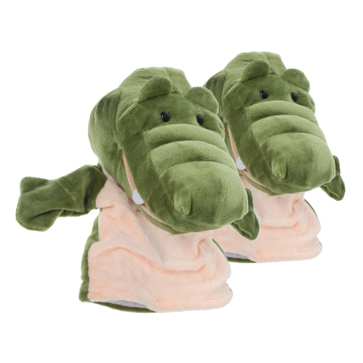 Yardwe 2pezzi Marionetta Da Mano Coccodrillo Giocattolo Peluche Morbido Imbottito Animale Marionette Per Ragazzo Educativo Burattini Per Interazione Genitore-figlio