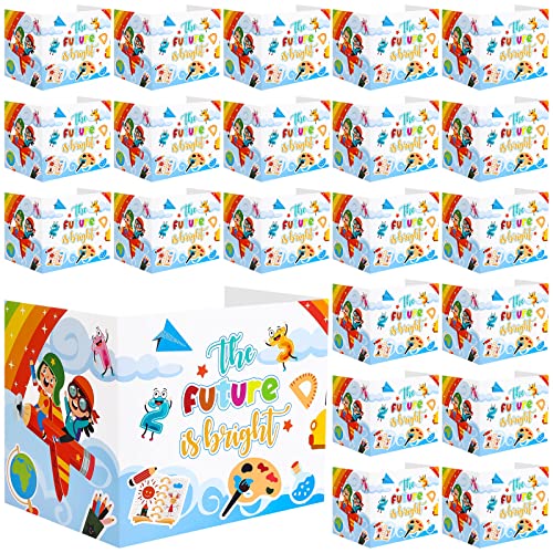 24 Pcs Privacy Boards for Student Desks Bright Colored Classroom Desk Divider Trifold Table Desk Privacy Panel Folders Screen Partition for School Teacher Student Study Test Home(Sky)