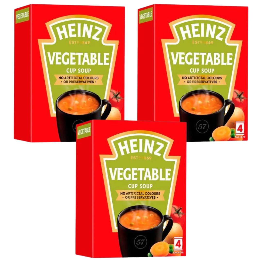 Cup Soup Bundle With Heinz Vegetable Cup Soup 4x19g (3 Pack)