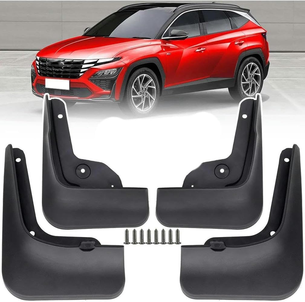 Weiyh Normal No Drill Mud Flaps For Car Front Rear Wheel For Tucson Nx4 2021 2022