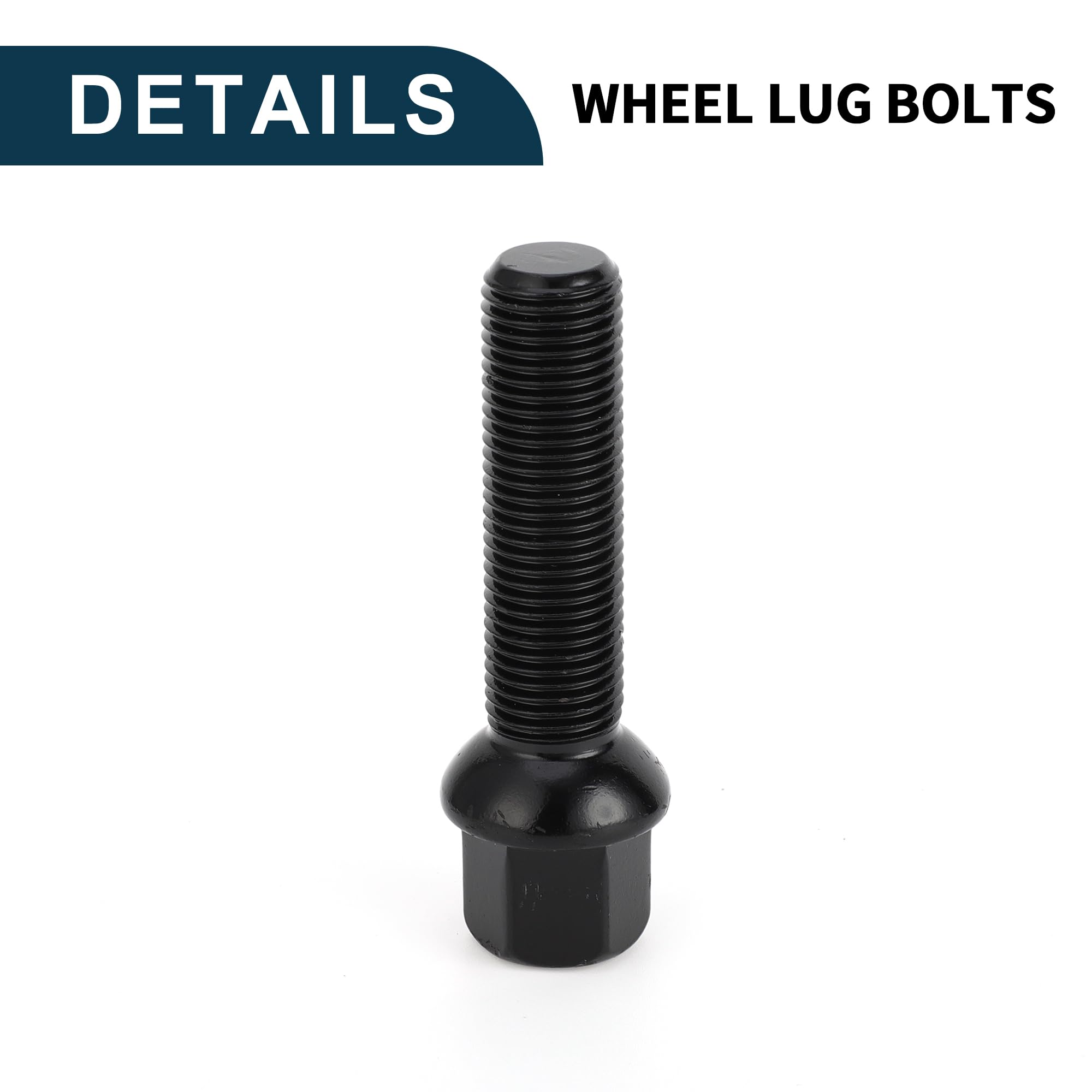 1 Boulon De Roue Spherique M14x1,5 37mm Pour Skoda VW