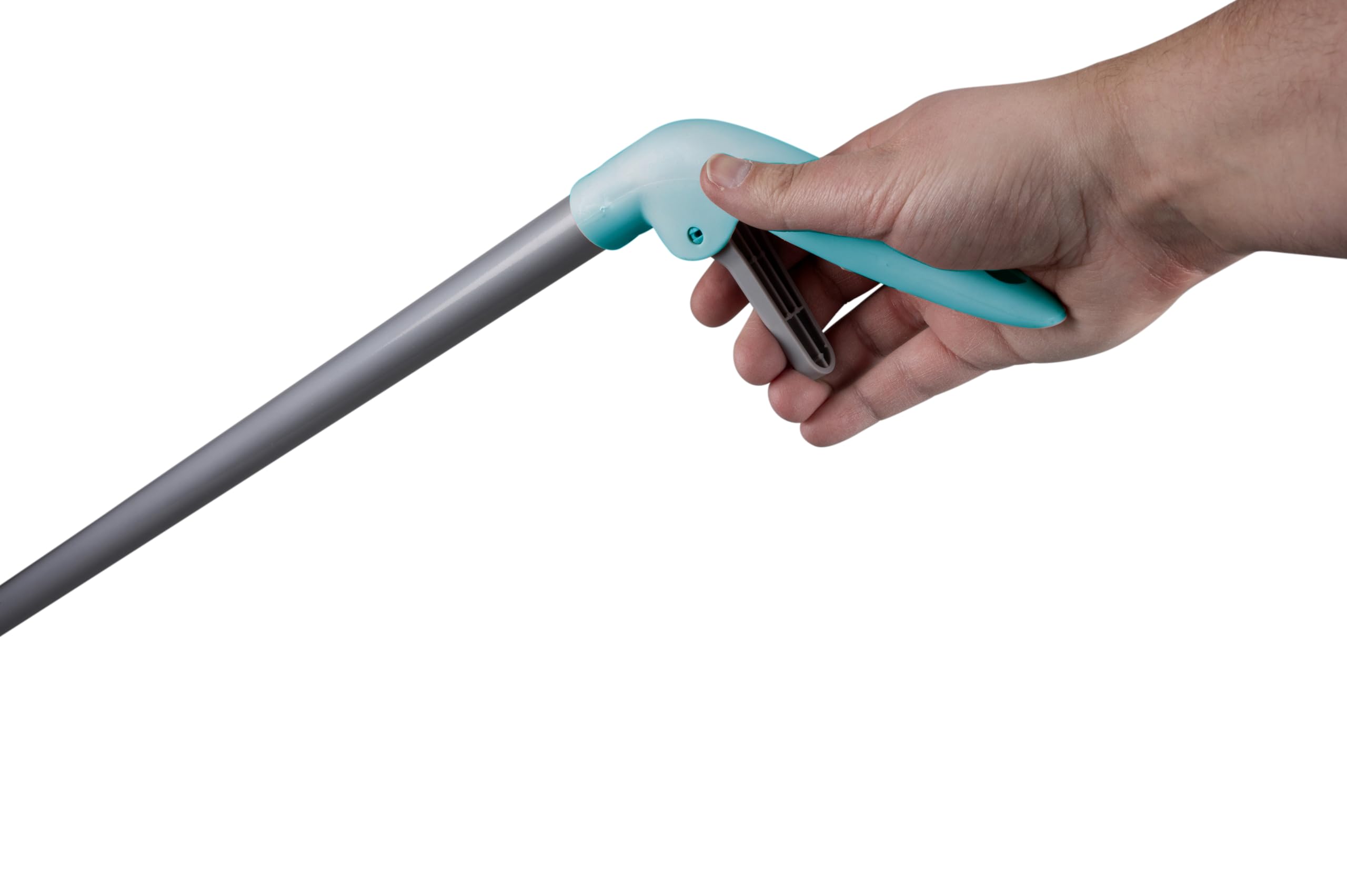alpina Pulitore Spray - Pulitore con Funzione Spray - Serbatoio d'Acqua da 300 ml - Include Panno in Microfibra - 120 x 36 x 9,5 cm - Grigio/Blu