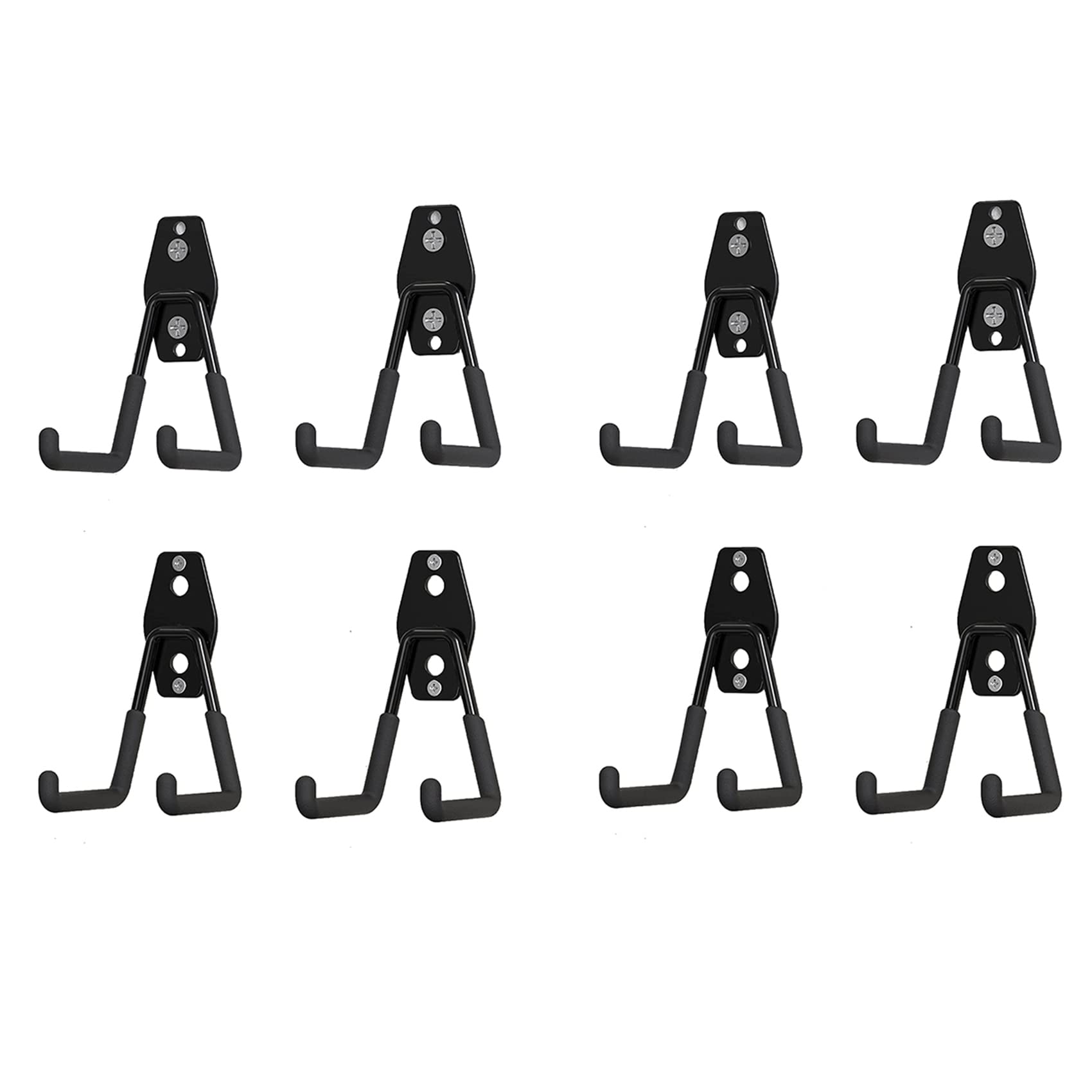 Hndhbfgrt Garage Hooks Heavy Duty 8PC, Garage Storage Hooks, Wall Mount Garage Hanging Hooks for Bike, Ladder, Bulky Items