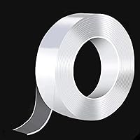 Vista 1 de Cinta nano de doble cara resistente, 1.18 pulgadas x 10 pies, nano cinta transparente extraíble, cinta acrílica de doble cara, cinta adhesiva