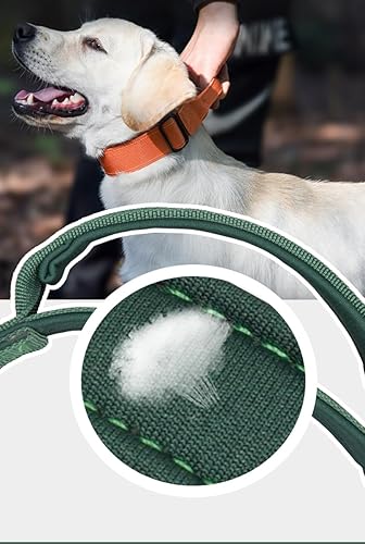 Miniatura 6 de haoyueer Collar táctico para perro, ajustable, de neopreno suave, acolchado, de nailon con asa de control y hebilla de metal resistente para perros