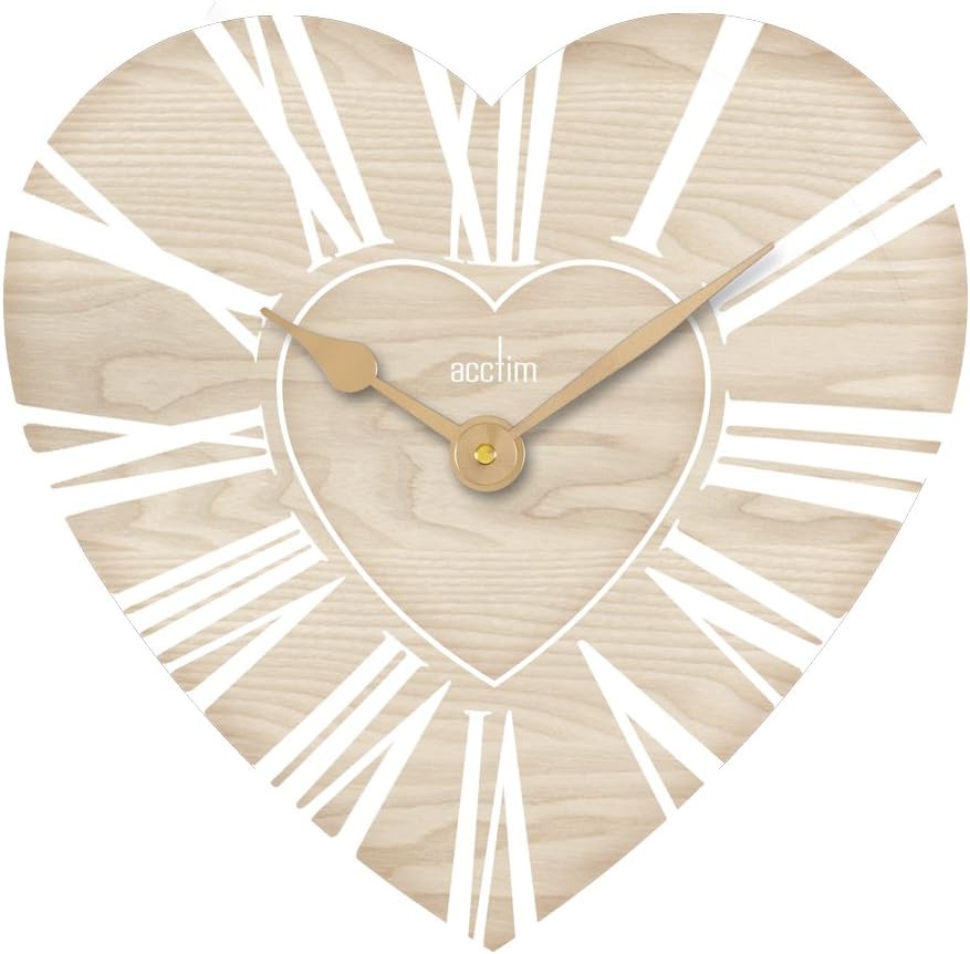 Acctim 24882 Saxham 40cm MDF Heart Wall Clock