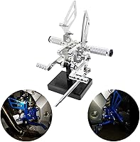 Vista 10 de PROCNC Estriberas traseras de aluminio para motocicleta Reposapiés Estriberas traseras Apoyapiés Compatible con Suzuki GSXR1000 2000 2001 2002 2003