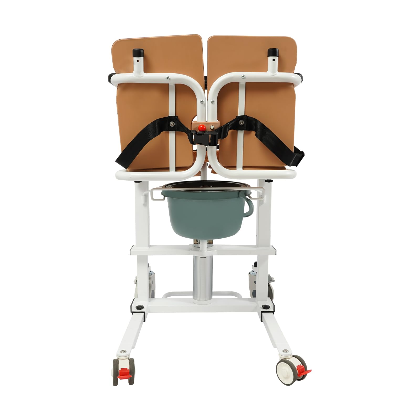 Silla elevadora hidráulica para personas mayores, asiento dividido a 180°, ancho del asiento: 42 cm, hasta 100 kg, capacidad de carga, altura ajustable y plegable, silla de inodoro multifunción con