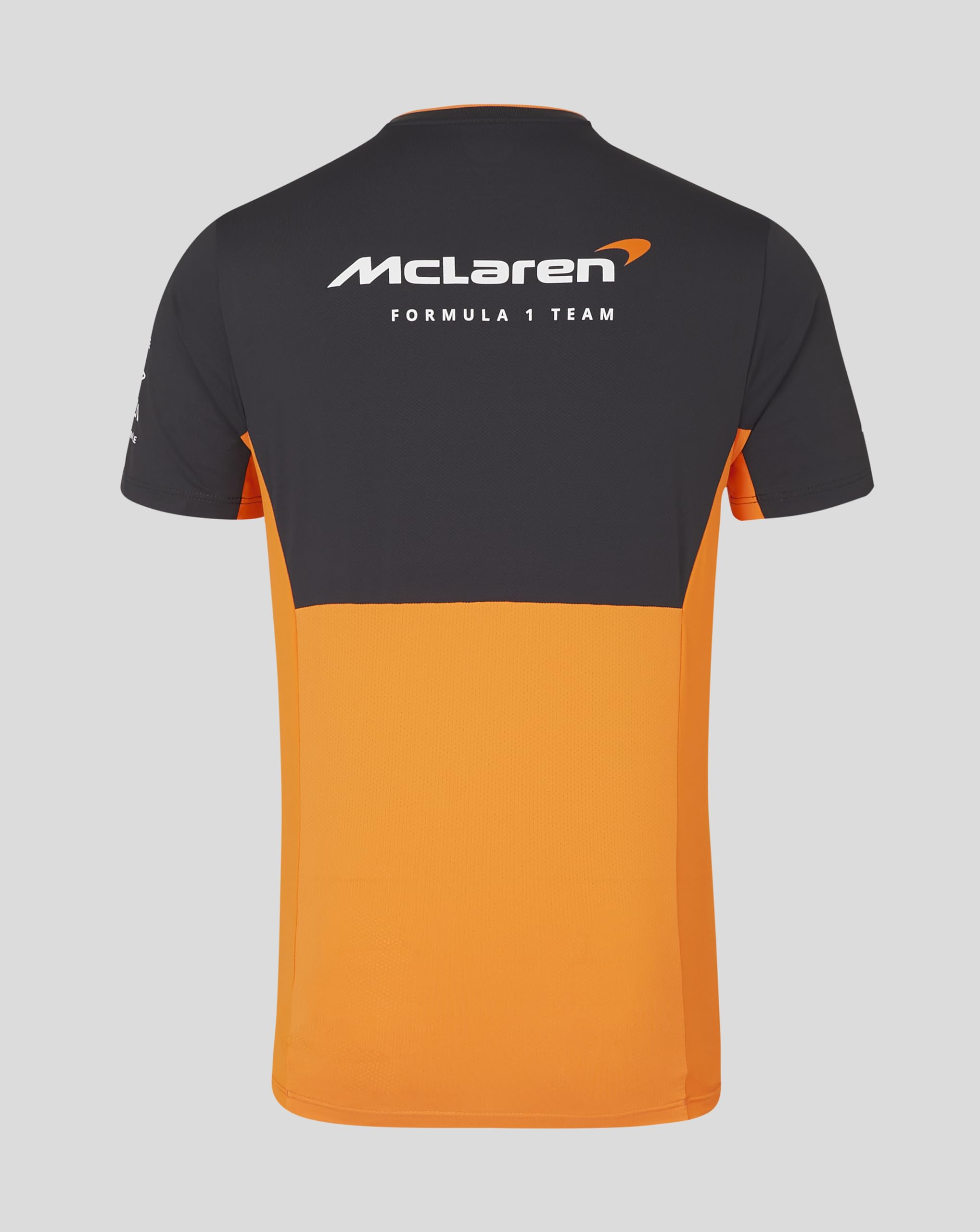McLaren Formel 1 Team – Offizieller 2024 Formel 1 Merchandise – Replica Team Set Up T-Shirt – Papaya Orange/Phantom Grey – Herren