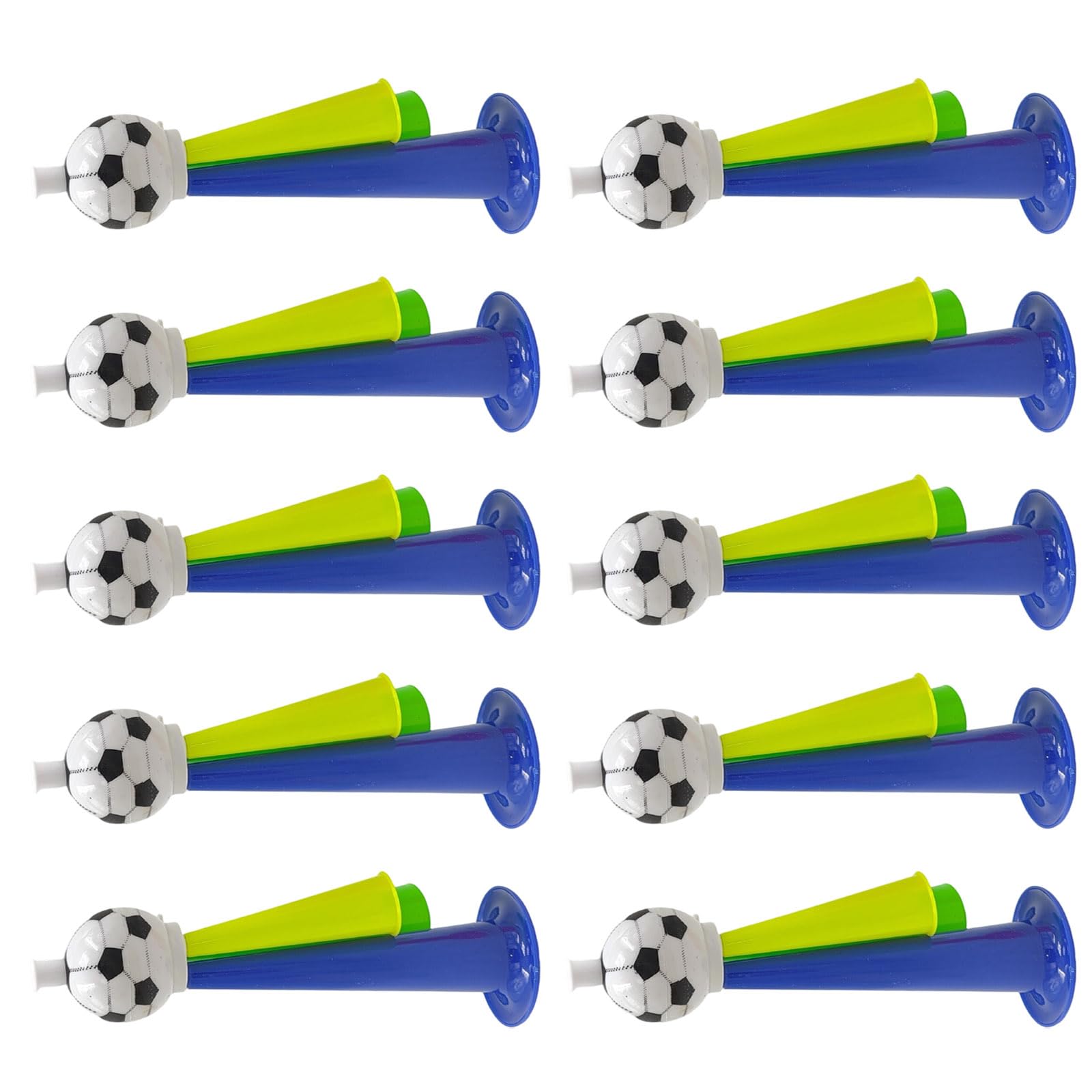 ZEPFJHE Of 10 Colorful Football Horns Random Color Loud Cheering Fan Noise Maker for Sports Event Parties Sports Event Horn