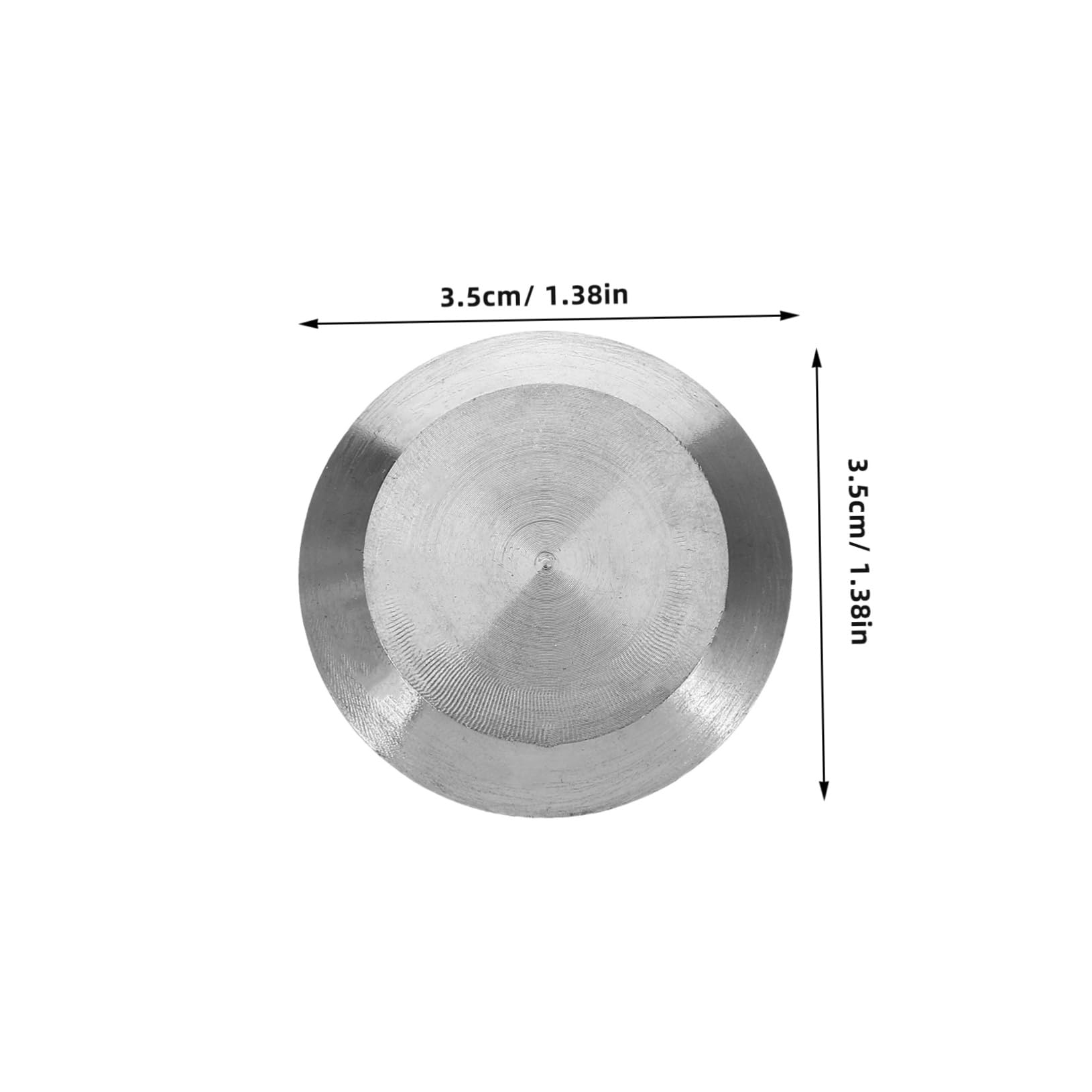 Unomor 10pcs Blind Road Studs Stainless Steel Tactile Paving Studs for Sidewalk Nonslip Blind Markers for Safety