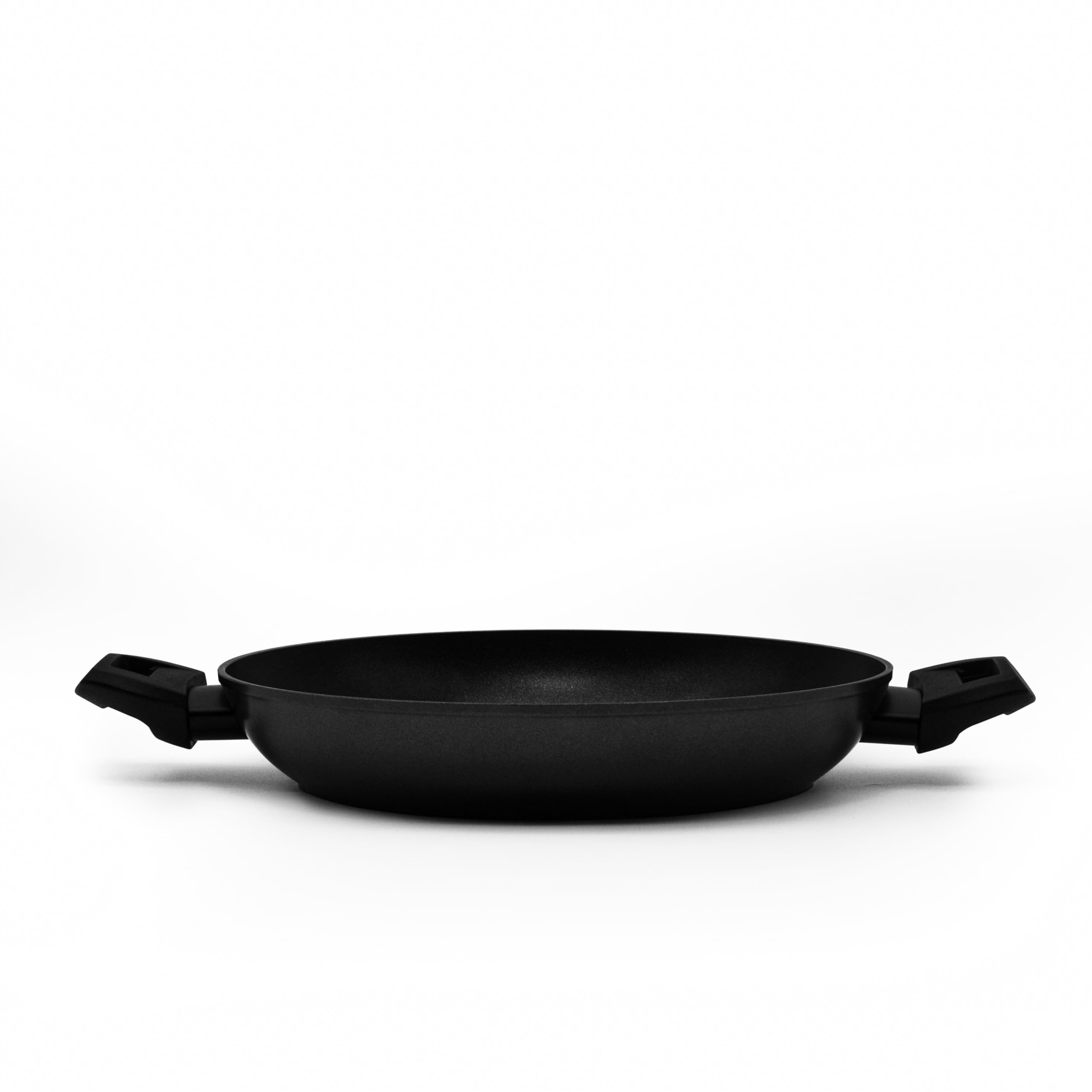 zanetti - Evolution Tegame induzione Diametro 24 cm, Tegame Antiaderente con 2 Maniglie, Alto Spessore, Colore Nero