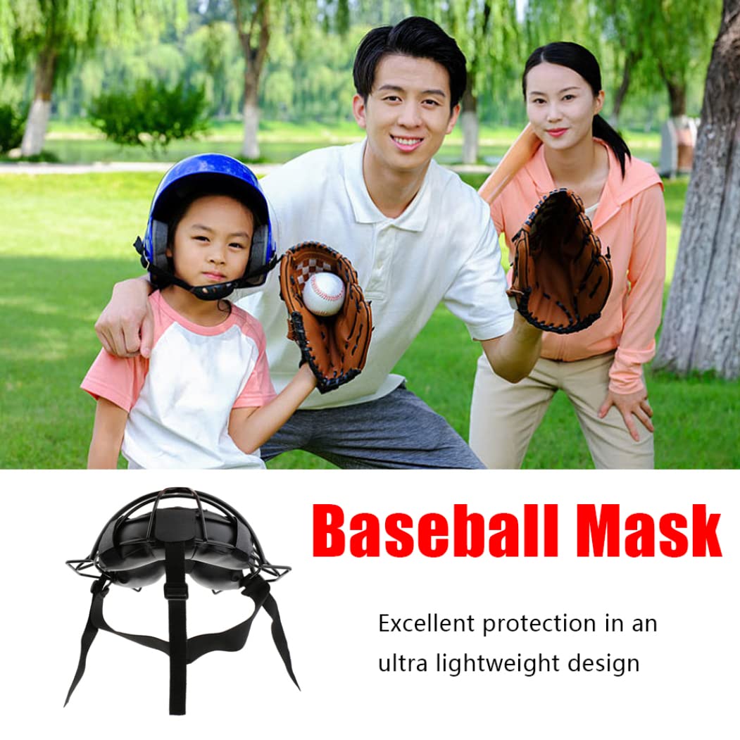 Masques de Receveur de Baseball, Couverture de Protection Contre Le Visage de Softball rembourré à Adulte, Masque de Garde de Gorge de Baseball léger, Casque de Receveur de Baseball pour