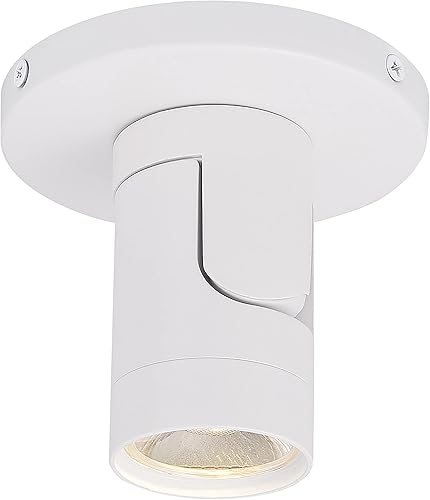 Miniatura 3 de Nuvo 621106 - Foco de techo y pared de barril ajustable LED de 12 W, 2.75 x 4.75 x 4.25 pulgadas, blanco