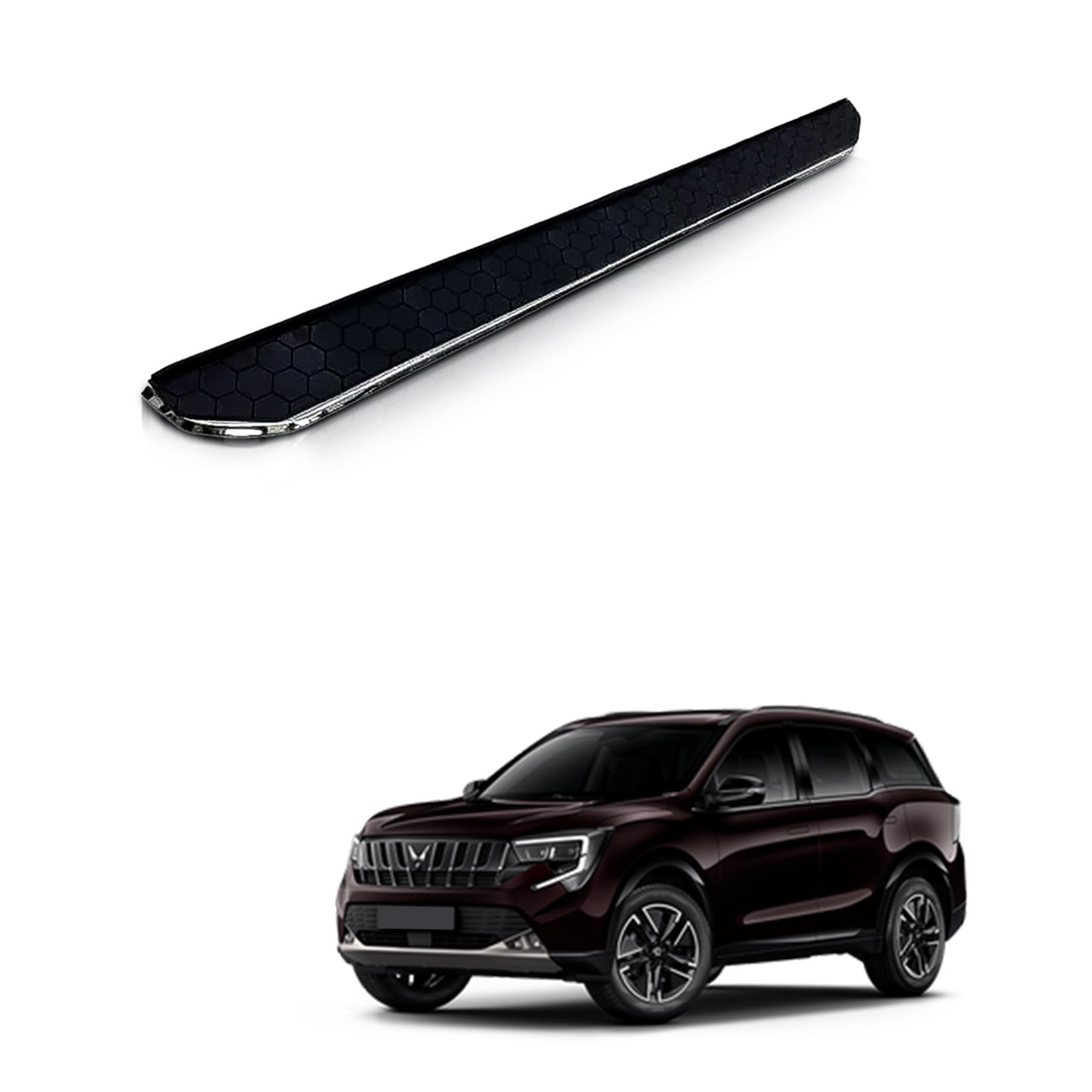 Car Side Steppers for Mahindra 7XO - Soccer Design-picture-10