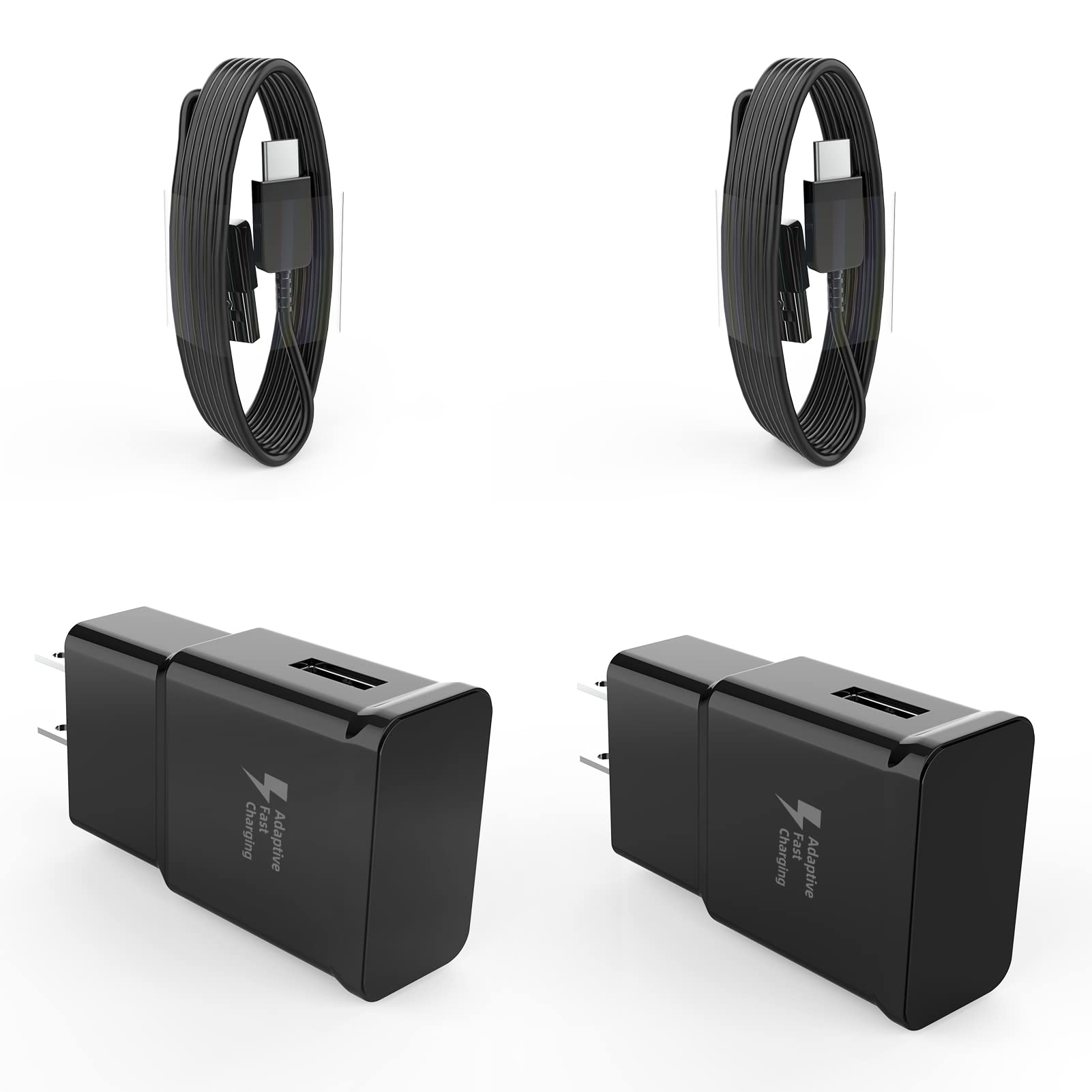 Wall Charger Fast Charging Type USB C Power Adapter Cell Phone Block(2Pack) for Android Tablet Compatible for Galaxy LG Super Charge Box Brick Cable S10 9 Cord Note S21 20 Ultra Z Flip3 Plus