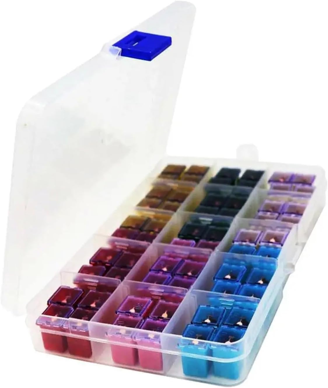 60 Pcs Fuse Assortment Low Profile 20A 30A 40A 50A 60A with a Collection Box