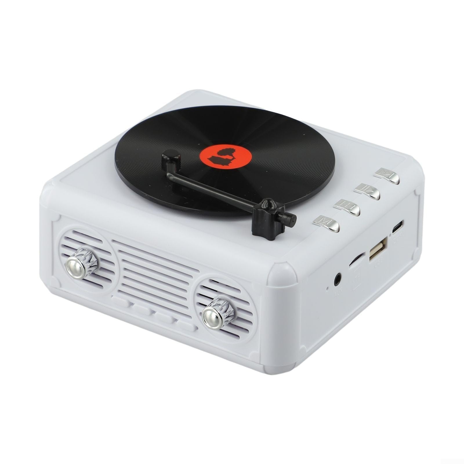 Radio FM portatile lettore CD rétro Bluetooth altoparlante incorporato stereo 5W 800mAh