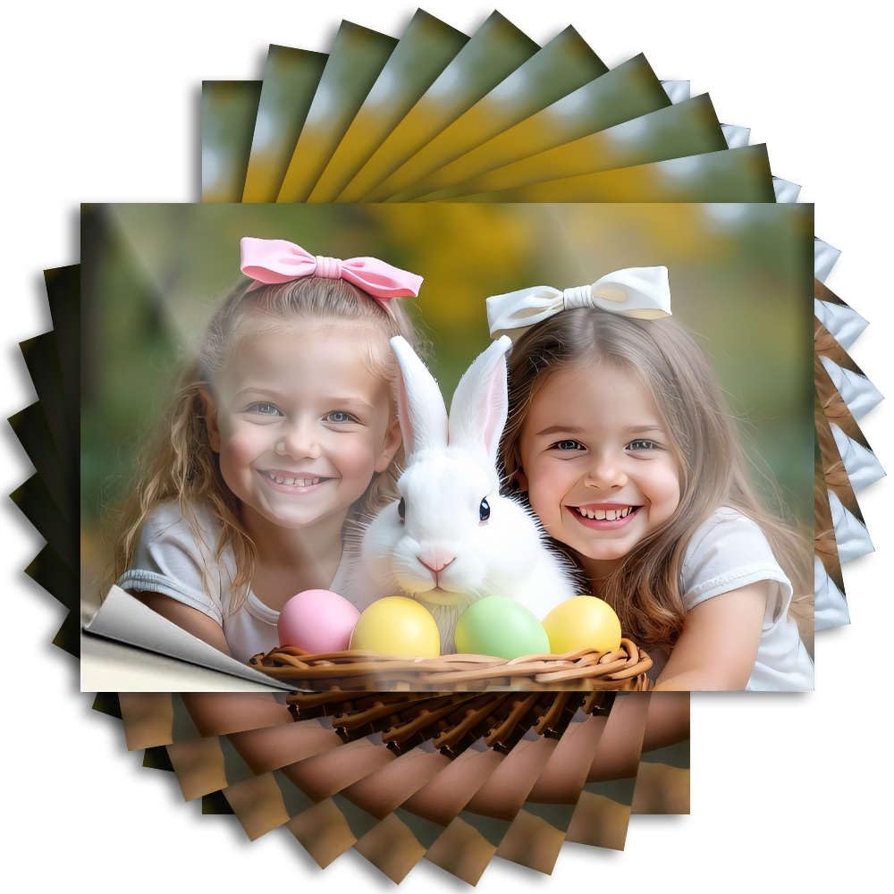 Outdoor Porch Decor, Quote Funny Hat Quote Stickers, Feminist No Residue Decals for Luggage | Standing Party Favor Custom Two Girls with Easter Eggs and A Bunny(12X18CM)