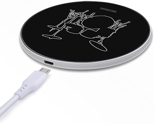 Miniatura 5 de Drumms Drummer Wireless Charger Pad 10W Fast Charging Pad Compatible with iPhone 15 14 13 12 Series Samsung Galaxy Series
