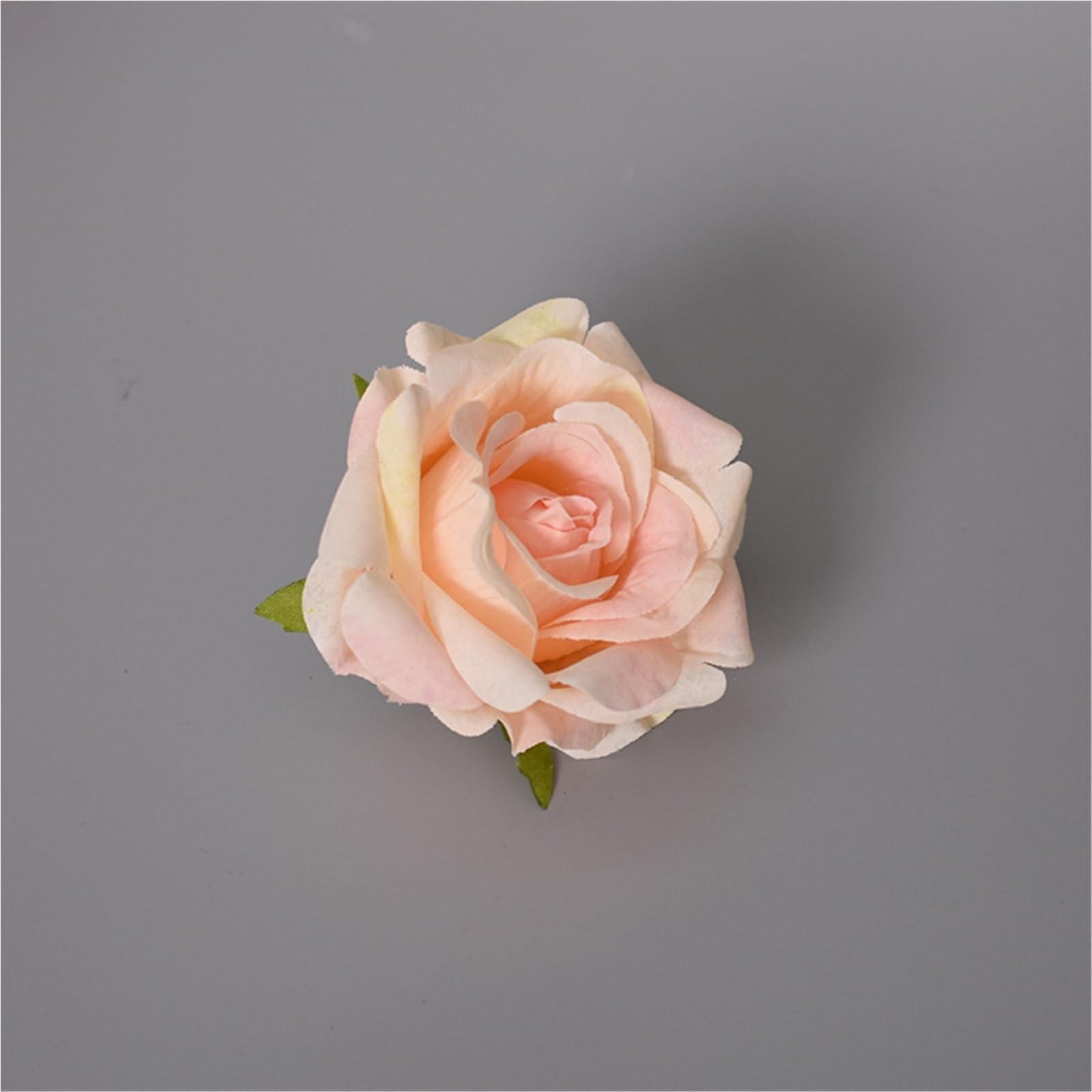 Wedding simulation roll corner rose artificial flowers 1Pcs(Champagne)