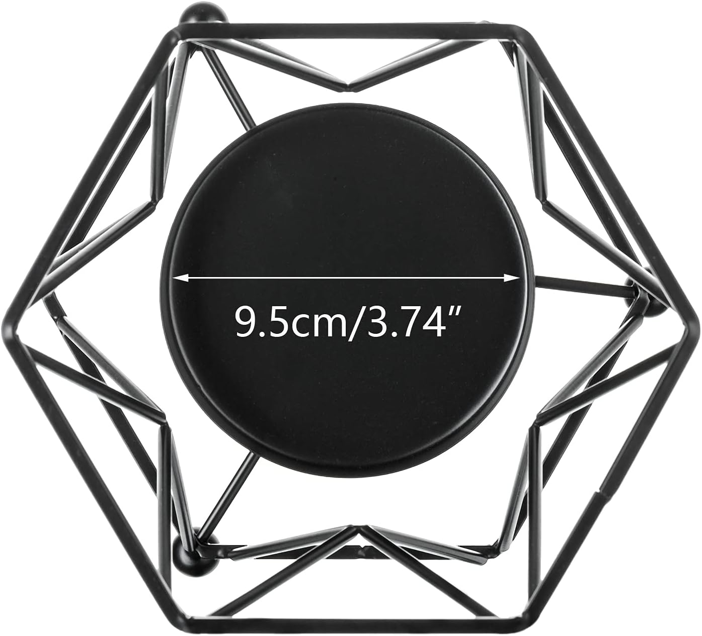 Nuptio 2 Pcs Pillar Candle Holder Glass Flower Vase with Metal Holder Dual Uses, Glass Hurricane Candle Holders for Bathroom Dining Table Decoration, Black Candle Holders for Halloween Thanksgiving : Home & Kitchen