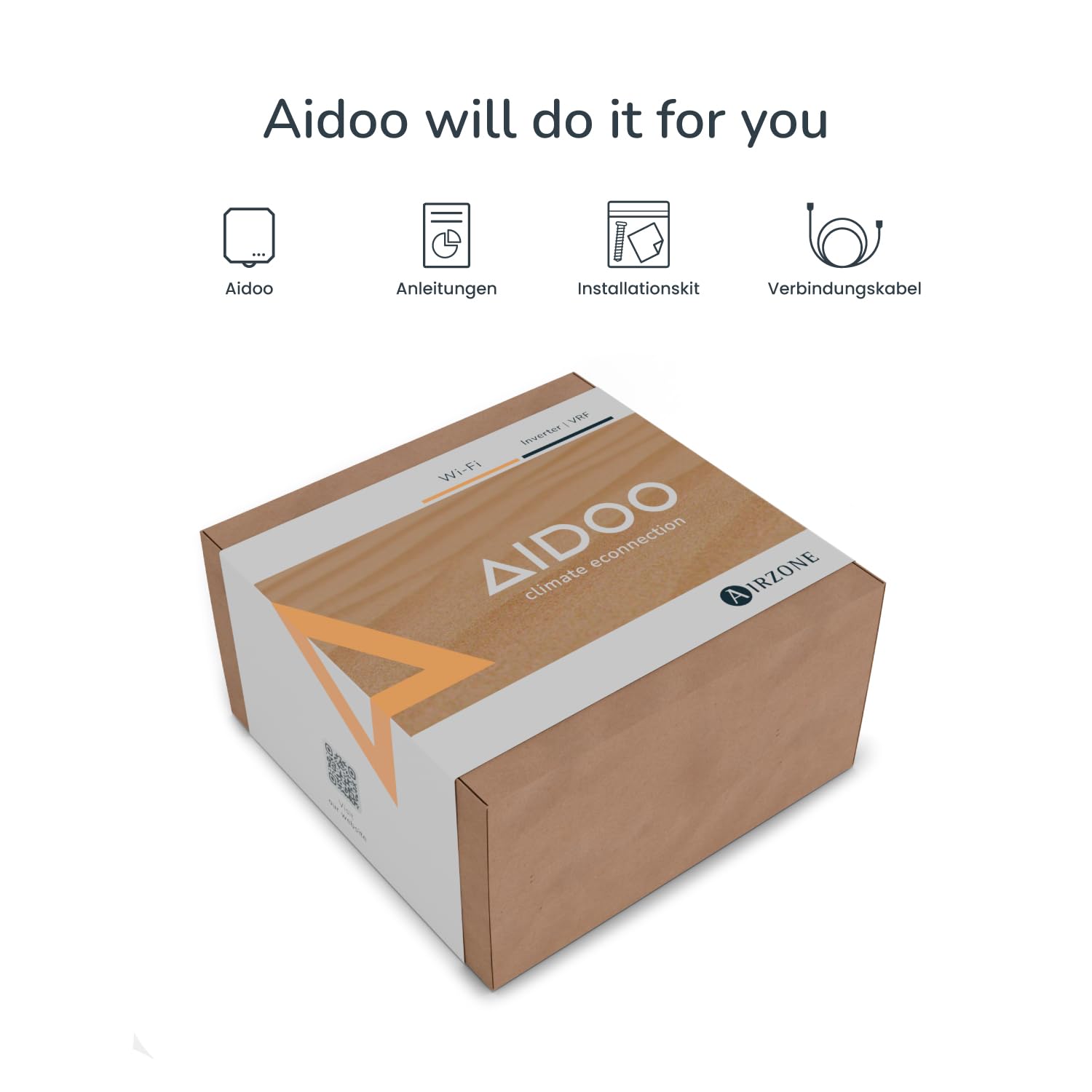 AIRZONE – Aidoo WLAN-Steuerung für Klimaanlagen - Kompatibel mit MIDEA/KAYSUN V5 AZAI6WSCMD1 - Fernsteuerung und Programmierung per App - Kompatibel mit Google Home y Alexa