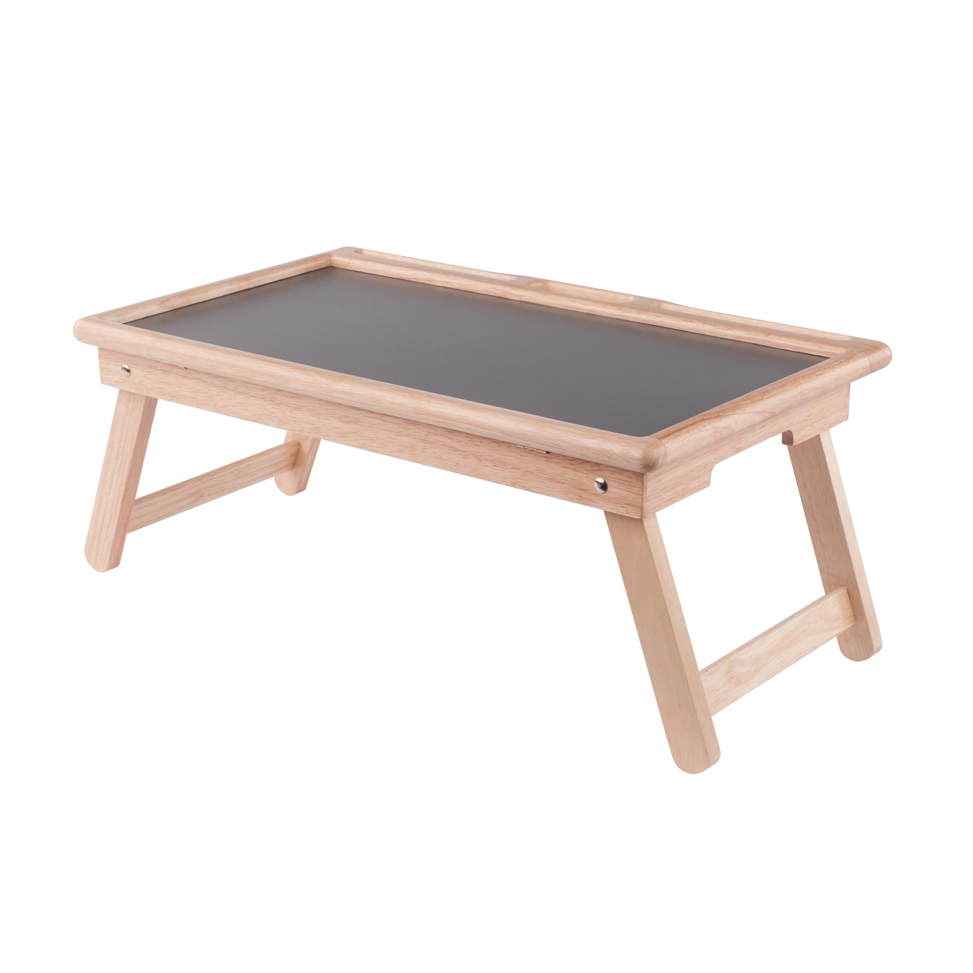 Amazon.com: Winsome Arlo Breakfast Tray w/Flip Top, Gray & Natural