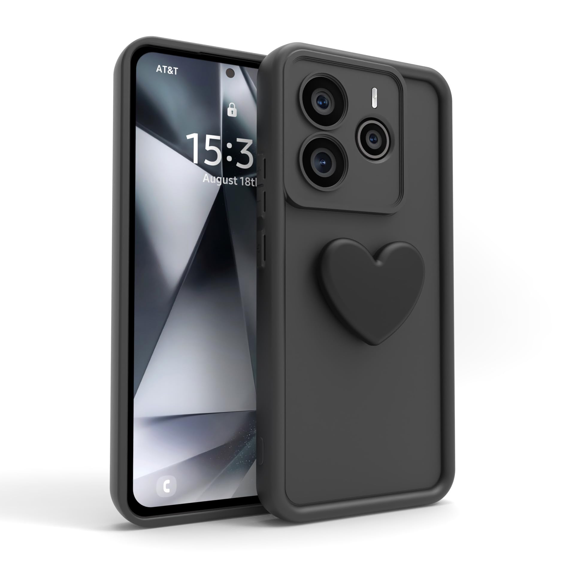 GEJEFA Cover per Samsung Galaxy A14 5G Custodia, 3 Pack Sottile Morbido TPU Bump