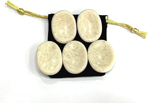 Miniatura 7 de WholesaleGemShop-GEMSCITE - Hermosas 30 piezas de piedras de preocupación para el pulgar con cristales curativos de cristal Reiki, piedra de palma