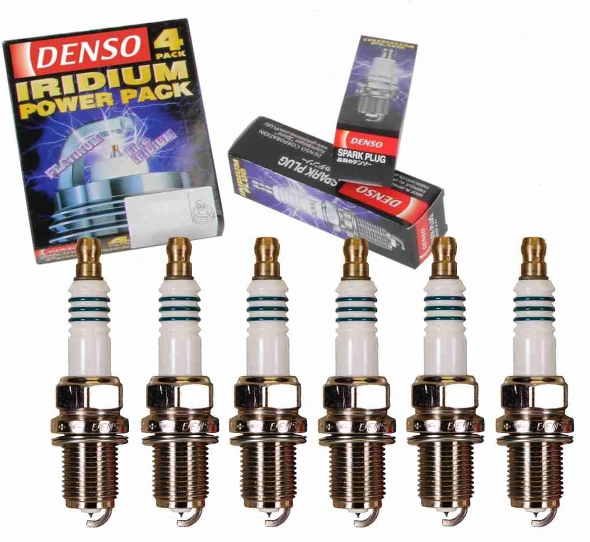 6 pc DENSO Iridium Power Spark Plugs compatible with Audi