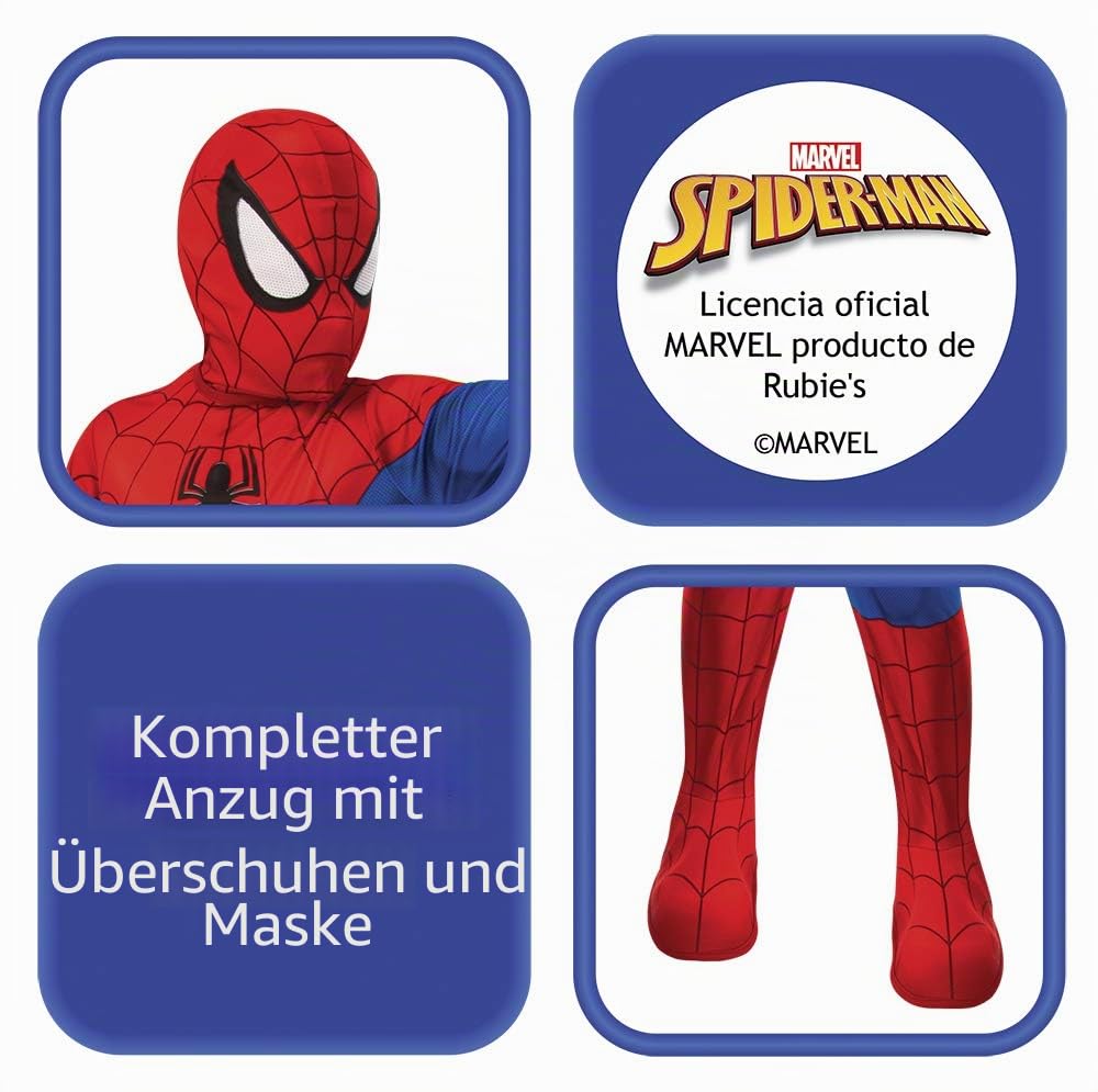 Rubies 702072-L Déguisement Spiderman Classic Inf Rouge/Blau, Large (8-10)